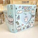Livre de renforcement de carte photo avec porte - cls, classeur de chiot kawaii, porte - photo idole, ...