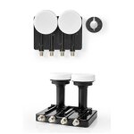 Lnb universel - quad - monobloc - 4. 3 - réduit le rapport signal / bruit - niveau de bruit 0, 2 - 0, ... Lnb universel - quad - monobloc - 4. 3 - réduit le rapport signal / bruit - niveau de bruit 0, 2 - 0, ...