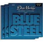 Loc - 2556 blue steel jeu de 3 cordes pour guitare electrique traites par cryognie pour une plus longue ...