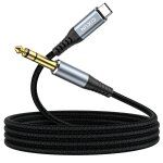 Loc - cble audio usb c vers 6, 35mm 1 / 4 pouce ts pour guitare, enregistrement audio cble microphone ...