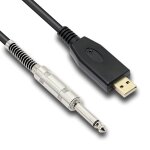 Loc - câble de guitare usb, usb vers 6. 35mm 1 / 4 ts mâle mono câble de convertisseur de guitare electrique ... Loc - câble de guitare usb, usb vers 6. 35mm 1 / 4 ts mâle mono câble de convertisseur de guitare electrique ...