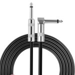 Loc - cble instrument 3m electrique, jack 6, 35mm droite et coude, cble guitare electrique, basse, ...
