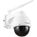 Loc - camra de scurit extrieure avec led infrarouge invisible, camra ip pan tilt 5mp sans fil, carte ...