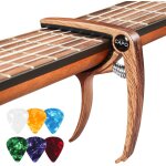 Loc - capodastre guitare acoustique capo guitar avec 6 médiators, capot guitare pour electrique folk ... Loc - capodastre guitare acoustique capo guitar avec 6 médiators, capot guitare pour electrique folk ...