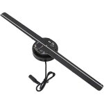 Loc - ventilateur d'hologramme 3d, projecteur wifi a projection holographique avec 224 perles lumineuses ...