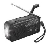 Logilink radio ? manivelle avec dynamo, panneau solaire et lampe de poche, radio, noir Logilink radio ? manivelle avec dynamo, panneau solaire et lampe de poche, radio, noir