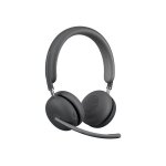 Logitech 2 - micro - casque - sur - oreille - bluetooth - sans fil - suppresseur de bruit actif - graphite ...