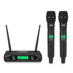 Lone audio la - mic104 microphones r�cepteur uhf double canaux 4 microphones main - 523. 7 mhz - 527. ...