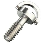 Longue vis  anneau en d de 1 / 4  en acier inoxydable, pour trpied d'appareil photo, plaque  dgagement ...