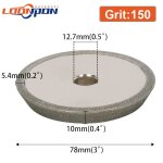 Loonpon - disque d'afftage pour diamant, outil de fraise en acier au tungstne, afftage des capots, ...