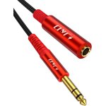 Loranka - c�ble d'extension 6. 35 mm, st�r�o m�le vers femelle, connecteurs plaqu�s or, pvc durable et ...