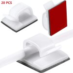 Lot de 10 / 20 / 50 pièces de clips de gestion de câbles usb, support enrouleur de fil, écouteur, souris, ... Lot de 10 / 20 / 50 pièces de clips de gestion de câbles usb, support enrouleur de fil, écouteur, souris, ...