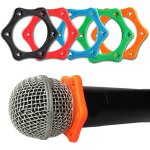 Lot de 10 anneaux de protection hexagonaux anti - roulis pour microphone sans fil portable, manchon de ...
