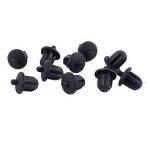 Lot de 10 caches anti - poussire en caoutchouc noir pour prise jack audio 6, 35 mm pour pc, dvd, microphone ...