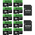 Lot de 10 cartes mémoire micro sd 16 go avec 2 adaptateurs microsdhc uhs - i u1 c10 - enregistrement ... Lot de 10 cartes mémoire micro sd 16 go avec 2 adaptateurs microsdhc uhs - i u1 c10 - enregistrement ...