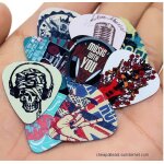 Lot de 10 mdiators 0, 60 mm  skull, tte de mort, punk, rock music  (guitare mediator plectrum picks ...