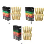 Lot de 10 pices de saxophone en bambou, sonor bb, force des anches 2 2. 5 3 pices d'instruments a vent ...