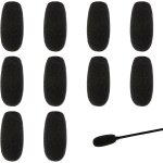 Lot de 10 protections en mousse pour micro, protection contre le vent pour une varit de microphones ...