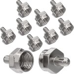 Lot de 10 résistances terminales sat f - 75 ohms - compatible avec commutateur multiple, lnb, tuner et ... Lot de 10 résistances terminales sat f - 75 ohms - compatible avec commutateur multiple, lnb, tuner et ...