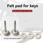 Lot de 100 rondelles en feutre pour euphonium, coussinets en laiton pour capuchon sup�rieur