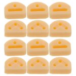 Lot de 12 attaches de cordes de guitare acoustique classique, cordes en nylon, ukulélé, beige, design ... Lot de 12 attaches de cordes de guitare acoustique classique, cordes en nylon, ukulélé, beige, design ...