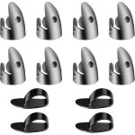 Lot de 12 médiators réglables pour le pouce, comprenant 8 médiators en acier inoxydable argenté et 4 ... Lot de 12 médiators réglables pour le pouce, comprenant 8 médiators en acier inoxydable argenté et 4 ...