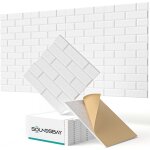 Lot de 12 panneaux acoustiques autocollants pour isolation phonique murale haute densit type brique ...