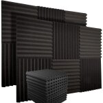 Lot de 12 plaques de mousse acoustique en matériau ignifuge et ignifuge de haute densité pour studios ... Lot de 12 plaques de mousse acoustique en matériau ignifuge et ignifuge de haute densité pour studios ...