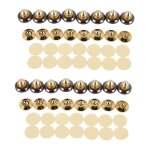 Lot de 16 pointes de haut - parleurs plaquées or, supports pour haut - parleurs, cd, audio, caisson de ... Lot de 16 pointes de haut - parleurs plaquées or, supports pour haut - parleurs, cd, audio, caisson de ...