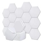 Lot de 18 panneaux acoustiques autocollants, panneaux muraux insonorisants 30, 5 x 25, 4 x 1, 0 cm. panneau ...