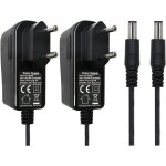 Lot de 2 adaptateurs d'alimentation ca vers dc 12 v 0, 5 a fiche 5, 5 mm x 2, 1 mm pour caméra de vidéosurveil ... Lot de 2 adaptateurs d'alimentation ca vers dc 12 v 0, 5 a fiche 5, 5 mm x 2, 1 mm pour caméra de vidéosurveil ...