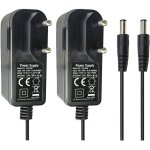 Lot de 2 adaptateurs d'alimentation ca vers dc 12 v 1 a - fiche 5, 5 mm x 2, 1 mm - pour cam�ra de vid�osurvei ...