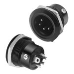 Lot de 2 adaptateurs audio xlr 4 broches - connecteur xlr 4 broches - connecteur à souder - pour haut ... Lot de 2 adaptateurs audio xlr 4 broches - connecteur xlr 4 broches - connecteur à souder - pour haut ...