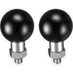 Lot de 2 adaptateurs à boule de 2, 54 cm avec poteaux filetés 1 / 4 - 20 pour caméra d'action et caméscope, ... Lot de 2 adaptateurs à boule de 2, 54 cm avec poteaux filetés 1 / 4 - 20 pour caméra d'action et caméscope, ...