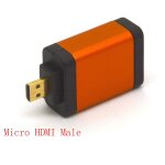Lot de 2 adaptateurs micro hdmi vers hdmi, plaqu or - mle vers hdmi femelle - prise en charge 4k 3d ...