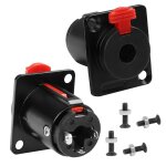 Lot de 2 adaptateurs de montage pour panneau de 6, 35 mm verrouillable trs 6, 35 mm femelle, prise a ...