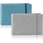 Lot de 2 albums photo de 15, 2 x 10, 2 cm, album photo a glisser pour 200 photos, petit album photo portable ...