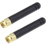 Lot de 2 antennes 2, 4 g 433 mhz - tige adh�sive droite sma - vis int�rieure