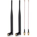 Lot de 2 antennes lora omni - directional 868 mhz gain sma male lorawan pour carte oled meshtastic lora ...