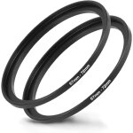 Lot de 2 bagues d'adaptation pour filtre d'objectif d'appareil photo 67 mm vers filtre 72 mm aluminium ...