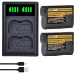 Lot de 2 batteries et chargeur en - el15c en - el15b en - el15 pour nikon z8 z7ii z7 z6 z6ii z5 d780 ... Lot de 2 batteries et chargeur en - el15c en - el15b en - el15 pour nikon z8 z7ii z7 z6 z6ii z5 d780 ...