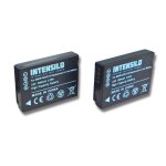 Lot 2 batteries intensilo 890mah 3. 6v pour appareil photo, cam�scope panasonic lumix dmc - tz22, dmc ...