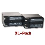 Vhbw 2x batterie compatible avec canon xf300, xf305, xf100, xf105 cam�ra vid�o cam�scope (6600mah, 7, ...