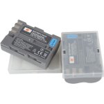 Lot de 2 batteries de rechange en - el3e en el3 compatibles avec les appareils photo nikon d70 d70s d80 ...