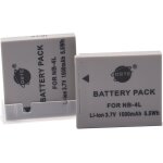 Lot de 2 batteries de rechange nb - 4l dste compatibles avec canon powershot sd1100 is sd1400 tx1 elph ...