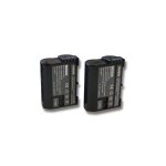 Lot de 2 batteries vhbw li - ion 2000mah (7. 0v) pour appareil photo nikon batterie d'alimentation mb ...