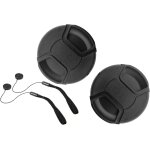 Lot de 2 bouchons d'objectif 52 mm pour fuji fujinon xc 15 - 45 mm f / 3. 5 - 5. 6 ois pz, xf35 mm xf ...