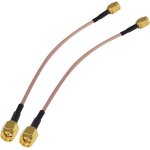 Lot de 2 câbles sma coaxiaux sma mâle vers sma mâle extension sma de 15 cm rg316 adaptateur d'antenne ... Lot de 2 câbles sma coaxiaux sma mâle vers sma mâle extension sma de 15 cm rg316 adaptateur d'antenne ...
