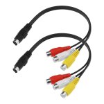 Lot de 2 câbles s - vidéo 4 broches vers 3 rca av femelle pour tv / hdtv, caméscope, lecteur cd, magnétoscope, ... Lot de 2 câbles s - vidéo 4 broches vers 3 rca av femelle pour tv / hdtv, caméscope, lecteur cd, magnétoscope, ...