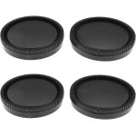 Lot de 2 capuchons avant et cache d'objectif arrire compatibles avec les appareils photo numriques ...